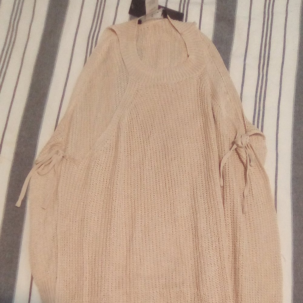 Beige Knitted Top by lulus
